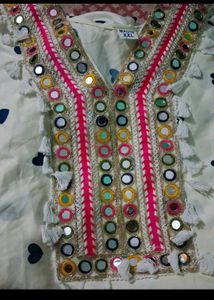 Designer Kurta Set with Heart Print