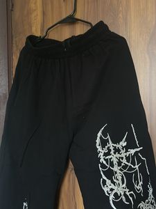 Black Gothic Graphic Pants