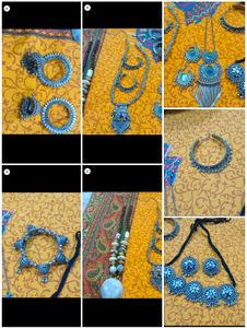 .Boho Beaded Necklace with Eleph