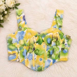 Floral Print Corset Top