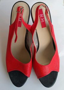 Red Slingback Heels