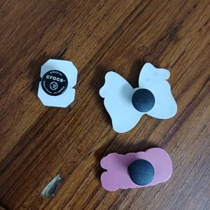 Cute Bow &amp; Letter Jibbits Set for Crocs