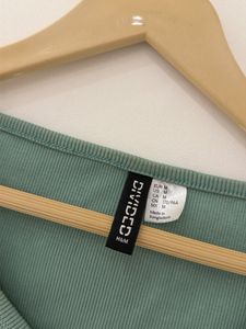 Mint Green Wrap Crop Top