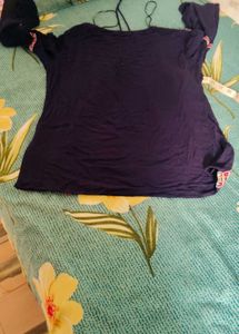Stylish Navy Blue Tunic Top