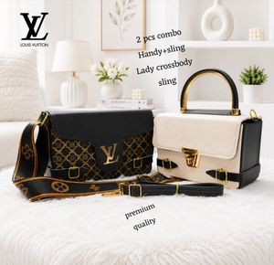 Premium 2 Pcs Handbag &amp; Crossbody Combo