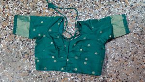 Elegant Green Silk Blouse