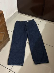 Classic vintage Blue Denim Wide Leg Pants