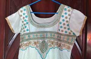 White Anarkali Top in XXL