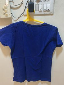 Cute Blue Camera Graphic T-Shirt