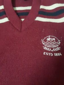Kids Maroon Sweater, Size 24