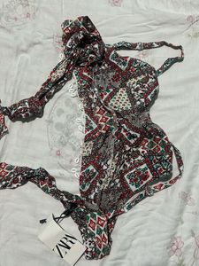 Zara Printed Jumpsuit - New with Tags