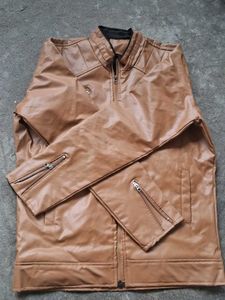 Zara Brown Faux Leather Jacket