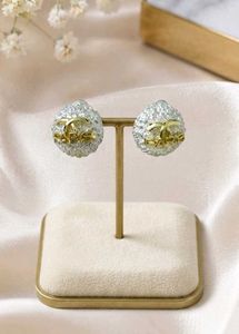 Chanel Paris Stud Earrings