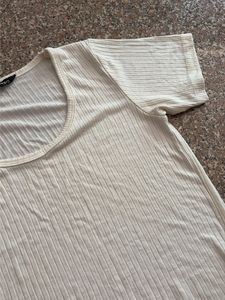 Cream Neck T-Shirt