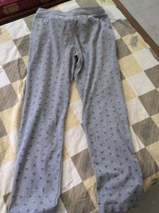 Cozy Grey Heart Print Lounge Pants