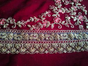 Exquisite Velvet Blouse with Intricate Embroidery