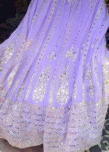 Stunning Lavender Embroidered Lehenga Choli