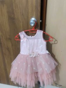 Adorable Peach Tulle Party Dress