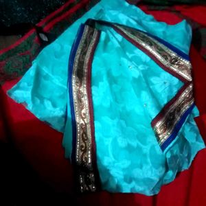 Elegant Turquoise Saree200