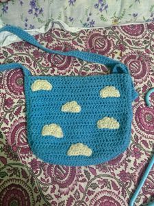 Cute Crochet Cloud Crossbody Bag
