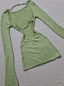 Green Long Sleeve Dress