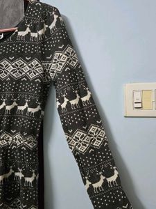 Black cute deer theme dress
