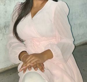 Pink Wrap Mini Dress