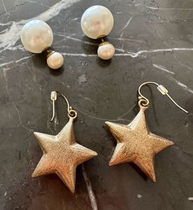 Combo of Chic Pearl &amp; Star Earrings