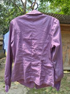 Stylish Purple Button-Up Shirt