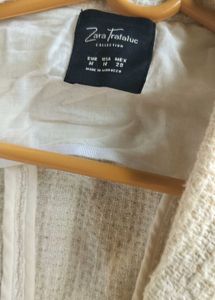 Zara Original imported stylish cream textured jack