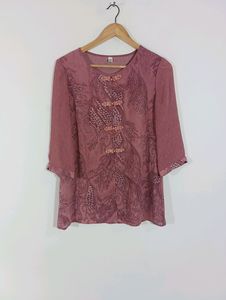 Mauve Printed Casual Top (Women)