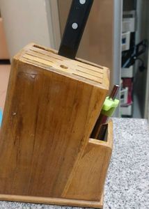 Wooden Knife Block Holder