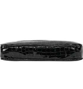 Classic Black Textured Shoulder Bag