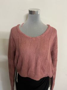 Cute Pink Knit Sweater