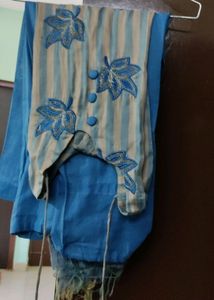 Blue Embroidered Salwar Kameez