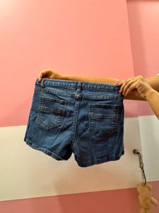 Classic Blue Denim Shorts
