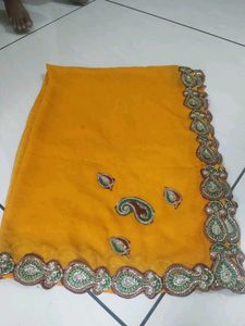 Yellow odni and kanchli kurti rajputi