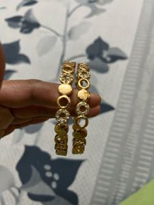 Gold-toned beautiful design Bangle Set