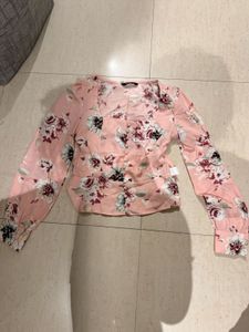 Floral Print Long Sleeve Blouse