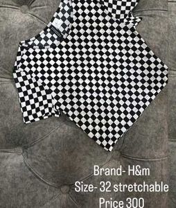 Checkerboard Mesh Crop Top