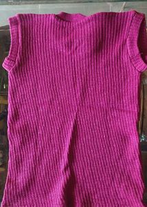 Ribbed Sleeveless Pink