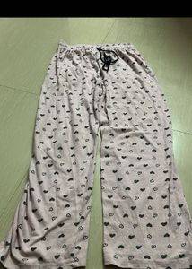 Cute Heart Print Palazzo Pants