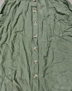New Max Sea Green Mid Length Skirt