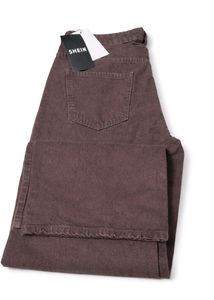 Shein Full Length Button Closure Clean Wash Jeans