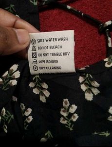 Floral Print Dress w/ Open Back