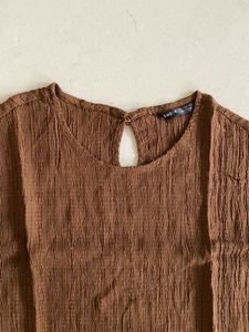 Shein Brown Sleeveless Top