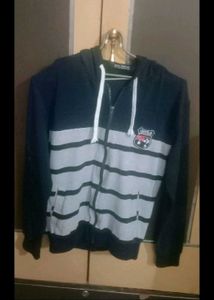 Men's Striped Zip-Up Hoodie