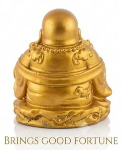 Golden Laughing Buddha Statue