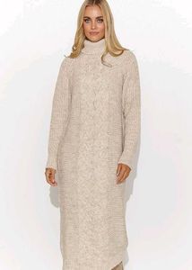 Cozy Knit Turtleneck Dress