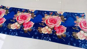 Floral Print Fleece Fabric Pieces Super Soft Stole